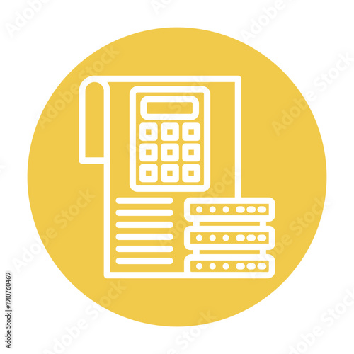 Calculate Data Vector Icon