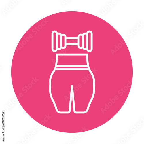 Brazilian Booty Workout Vector Icon