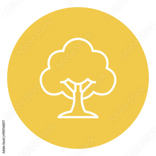 Oak Tree Vector Icon