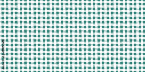 A seamless gingham pattern set. Plain green checkered and striped wallpaper for textiles, fabric designs, tablecloths, and clothing covers.