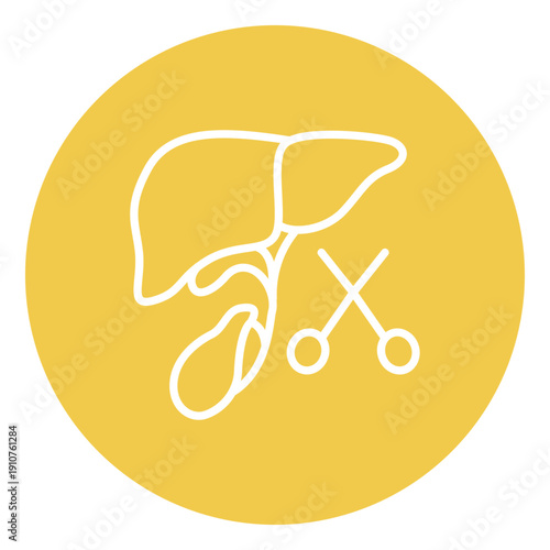 Gallbladder Removal Vector Icon