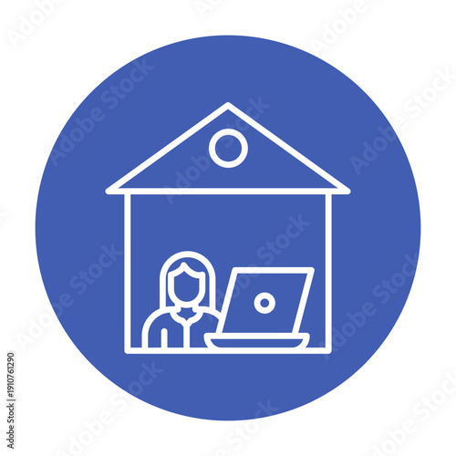 Remote Job Vector Icon