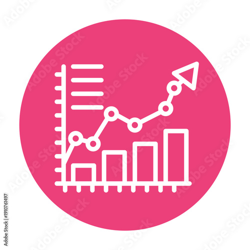 Burnup Chart Vector Icon