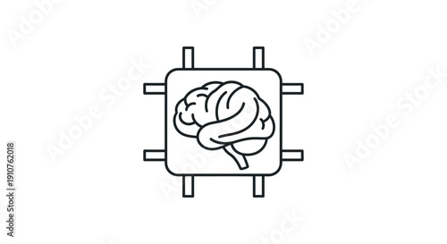 Brain on a computer chip.