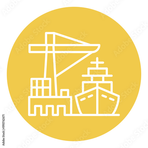 Port Of Call Vector Icon