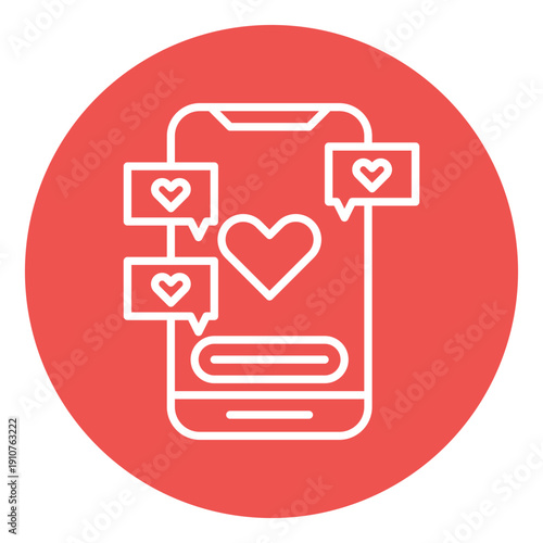 Love Chatroom Vector Icon