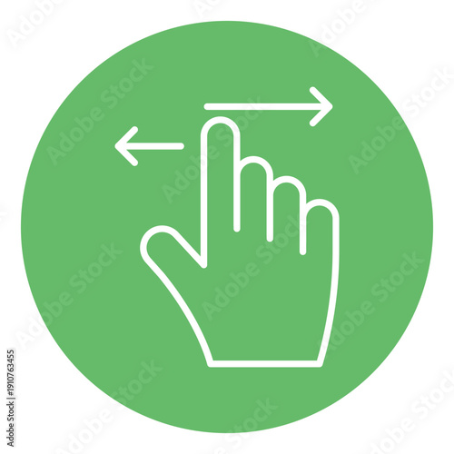 Swipe Left Vector Icon