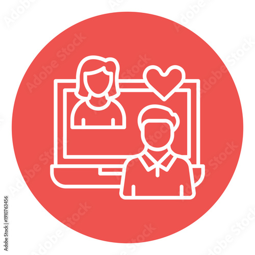 Virtual Date Vector Icon