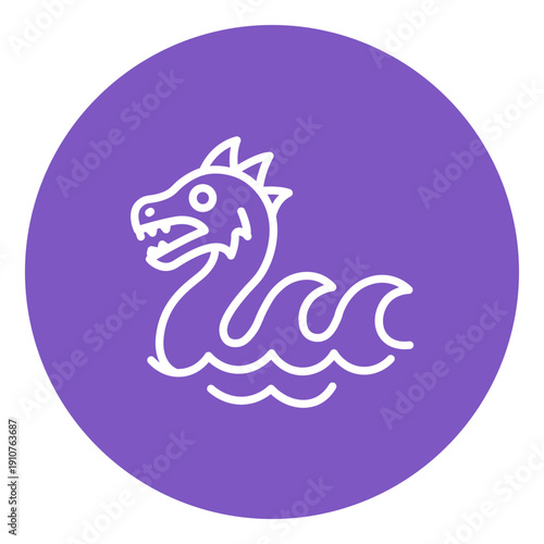 Sea Monster Vector Icon