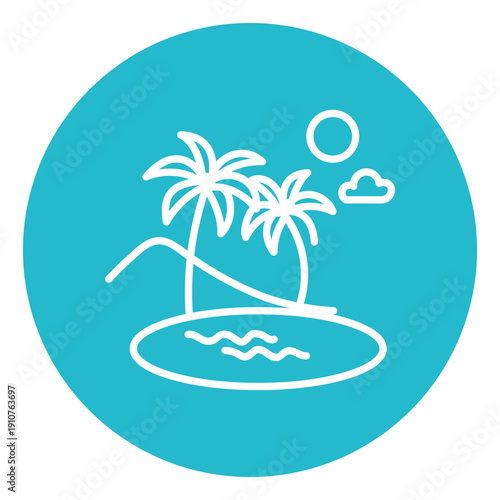 Oasis Vector Icon