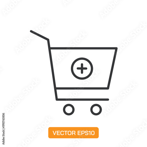 Shopping Cart Icons. Thin Line Symbol Elements Collection.