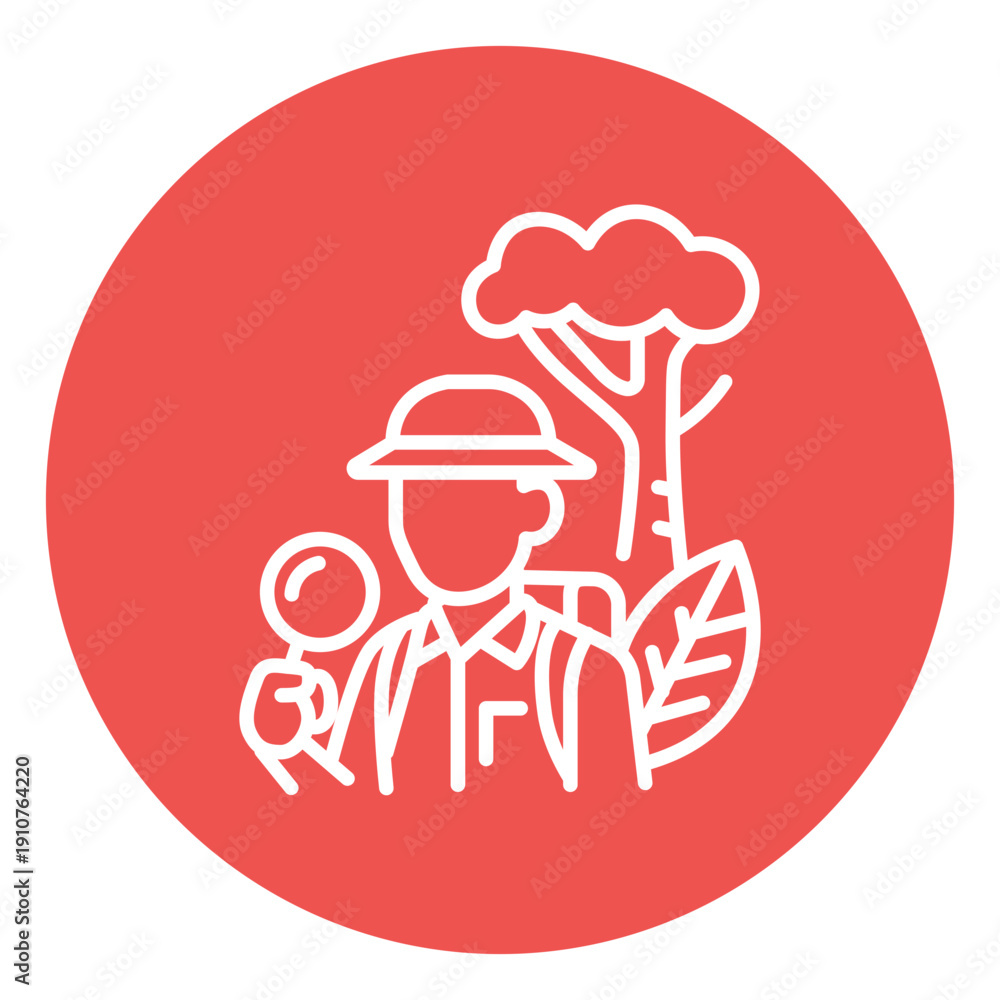 Fototapeta premium Rainforest Expedition Vector Icon