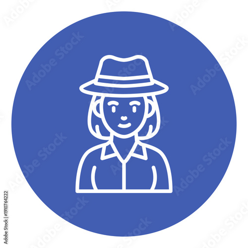 Archaeologist Female Vector Icon
