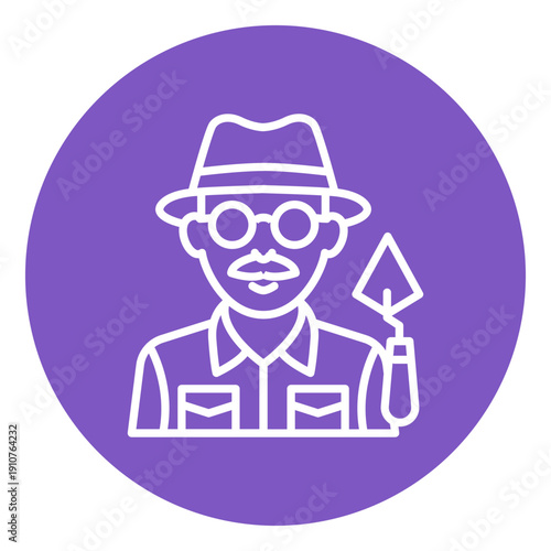 Archaeologist Male Vector Icon