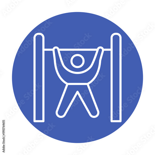Door Pullup Bar Vector Icon