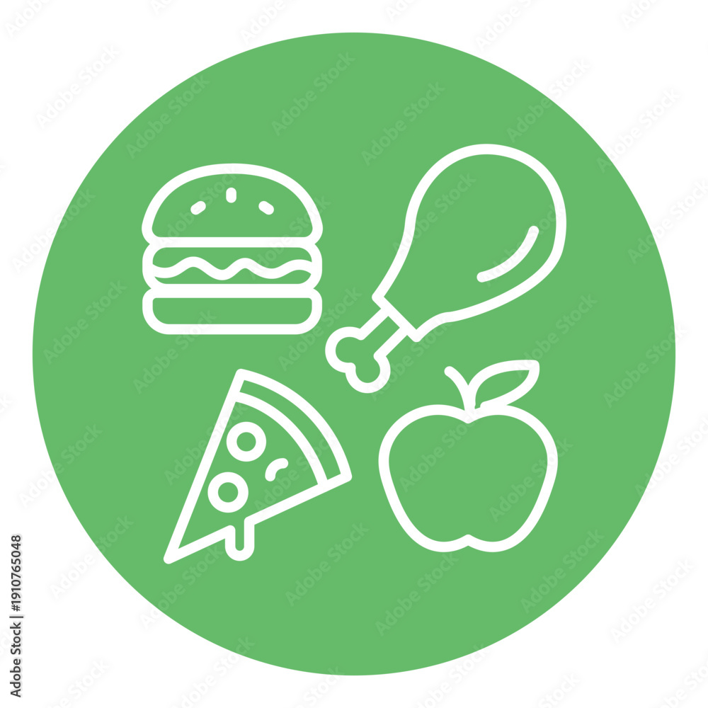 Fototapeta premium Food Vector Icon