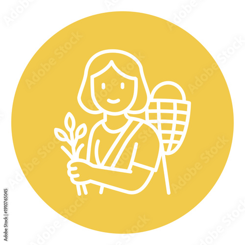 Gatherer Female Vector Icon