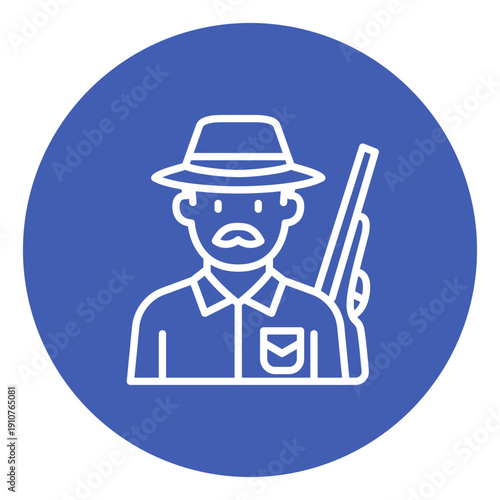 Hunter Male Vector Icon