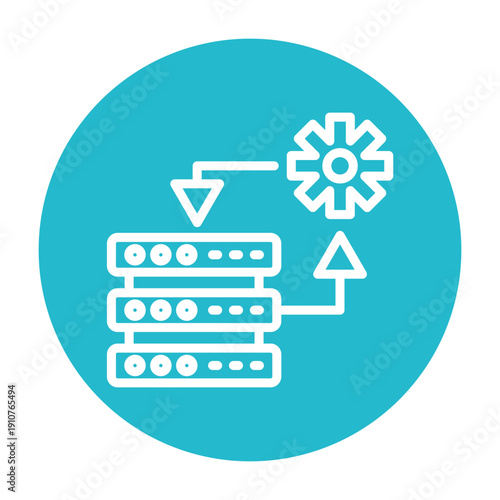 Data Processing Vector Icon