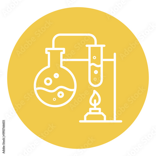 Chemistry Experiment Vector Icon