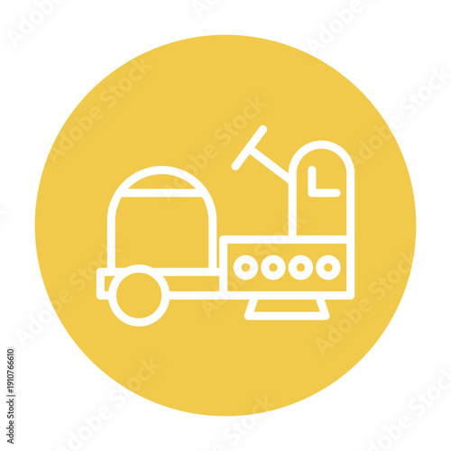 Floor Scrubber Vector Icon