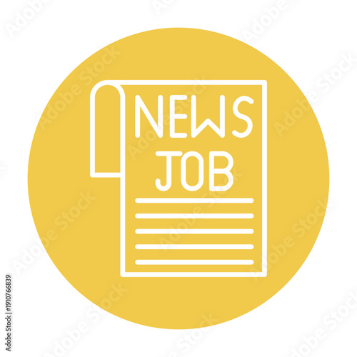 Newspaper Ad Vector Icon