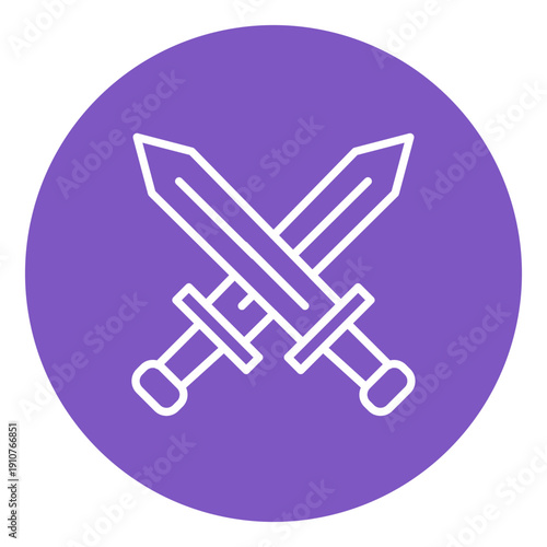 Two Swords Vector Icon
