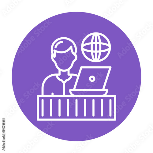 Travel Assistance Vector Icon