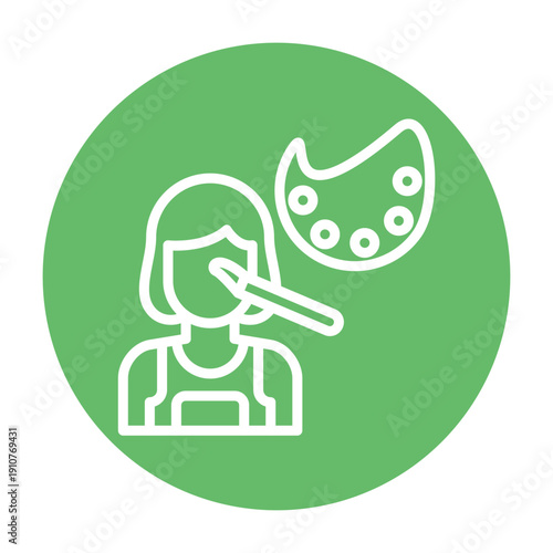 Makeup Artist Vector Icon