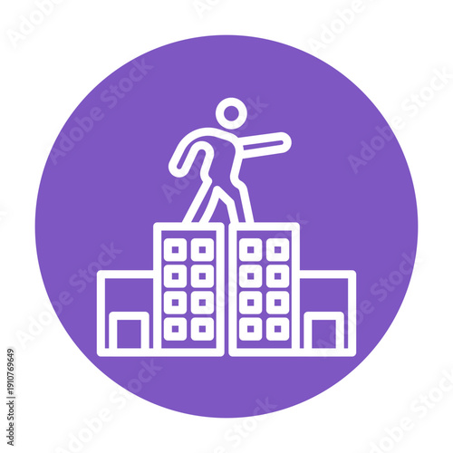 Stunt Performer Vector Icon