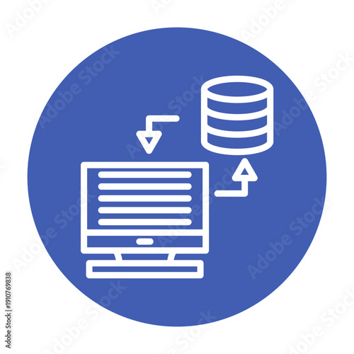 Data Synchronization Vector Icon