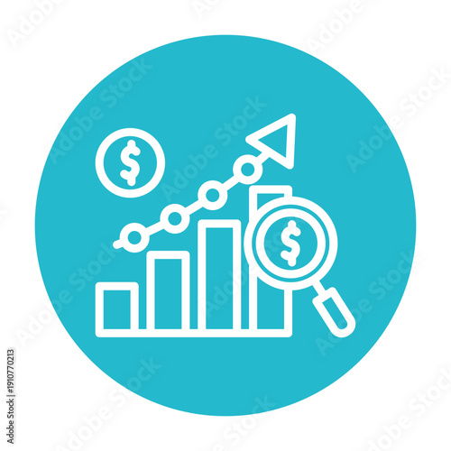 Financial Forecast Vector Icon