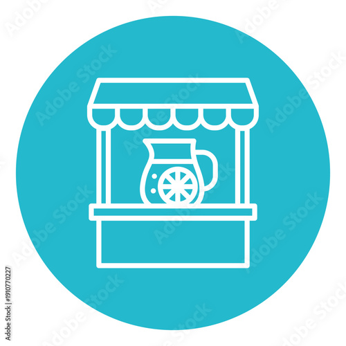 Lemonade Stall Vector Icon