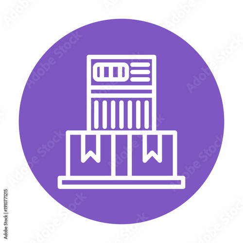 Shipping Label Vector Icon