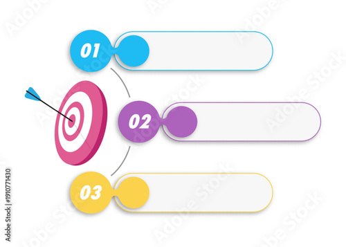 Infographic template 3 options for business strategy, start up project, presentation, logic analysis, theory basic operation