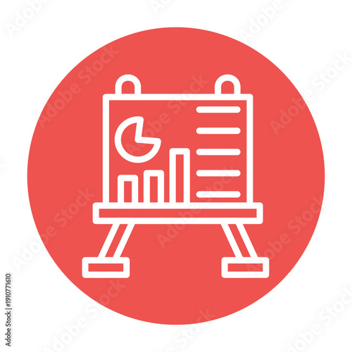 Presentation Slides Vector Icon