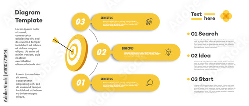 Infographic design template 3 level for start up project, presentation, business strategy, logic analysis, theory basic operation