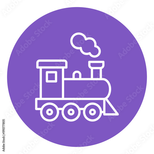 Steam Train Vector Icon