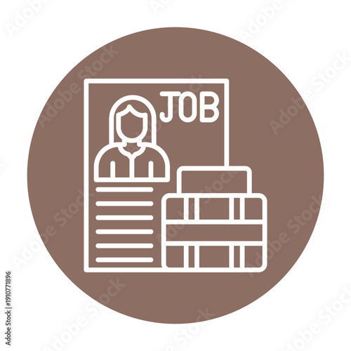 Job Title Vector Icon