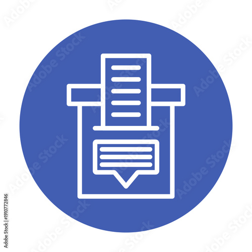 Suggestion Box Vector Icon