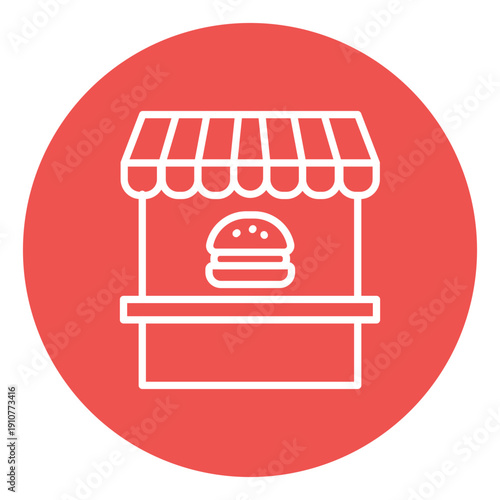 Burger Bar Vector Icon