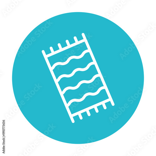 Beach Towel Vector Icon