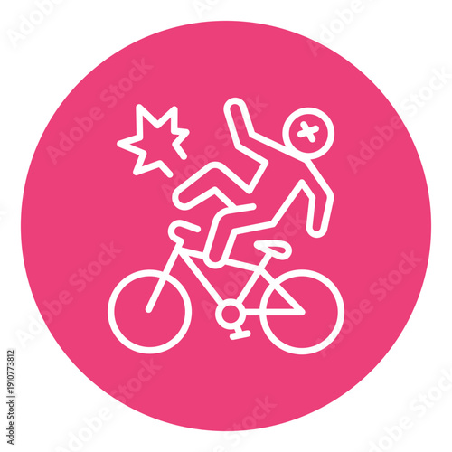 Bike Injury Vector Icon