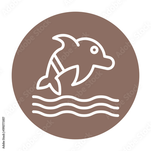 Dolphin Vector Icon