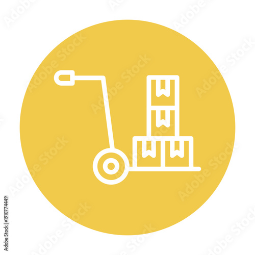 Hand Cart Vector Icon