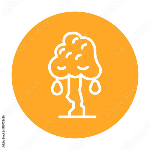 Pear Tree Vector Icon