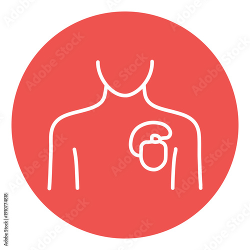 Pacemaker Implantation Vector Icon