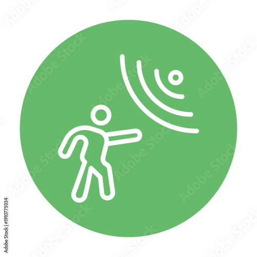 Motion Sensor Vector Icon