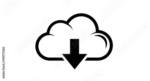 Black and white vector icon of a fingerprint scanner, representing biometric security and identity verification