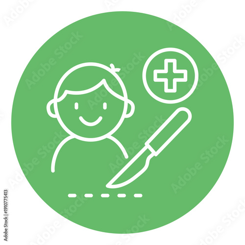 Pediatric Surgery Vector Icon